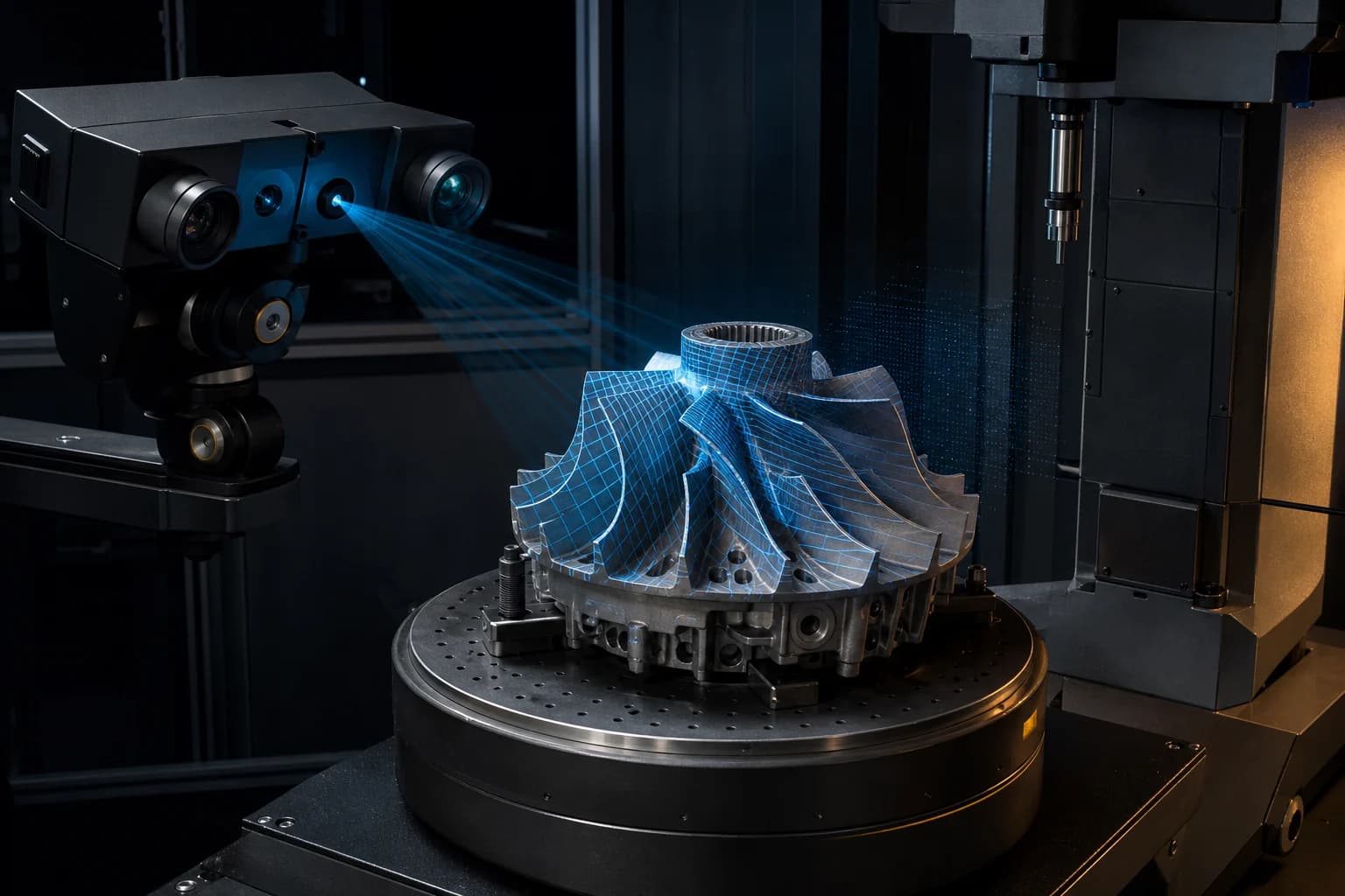3D-сканування металевої крильчатки для відновлення геометрії